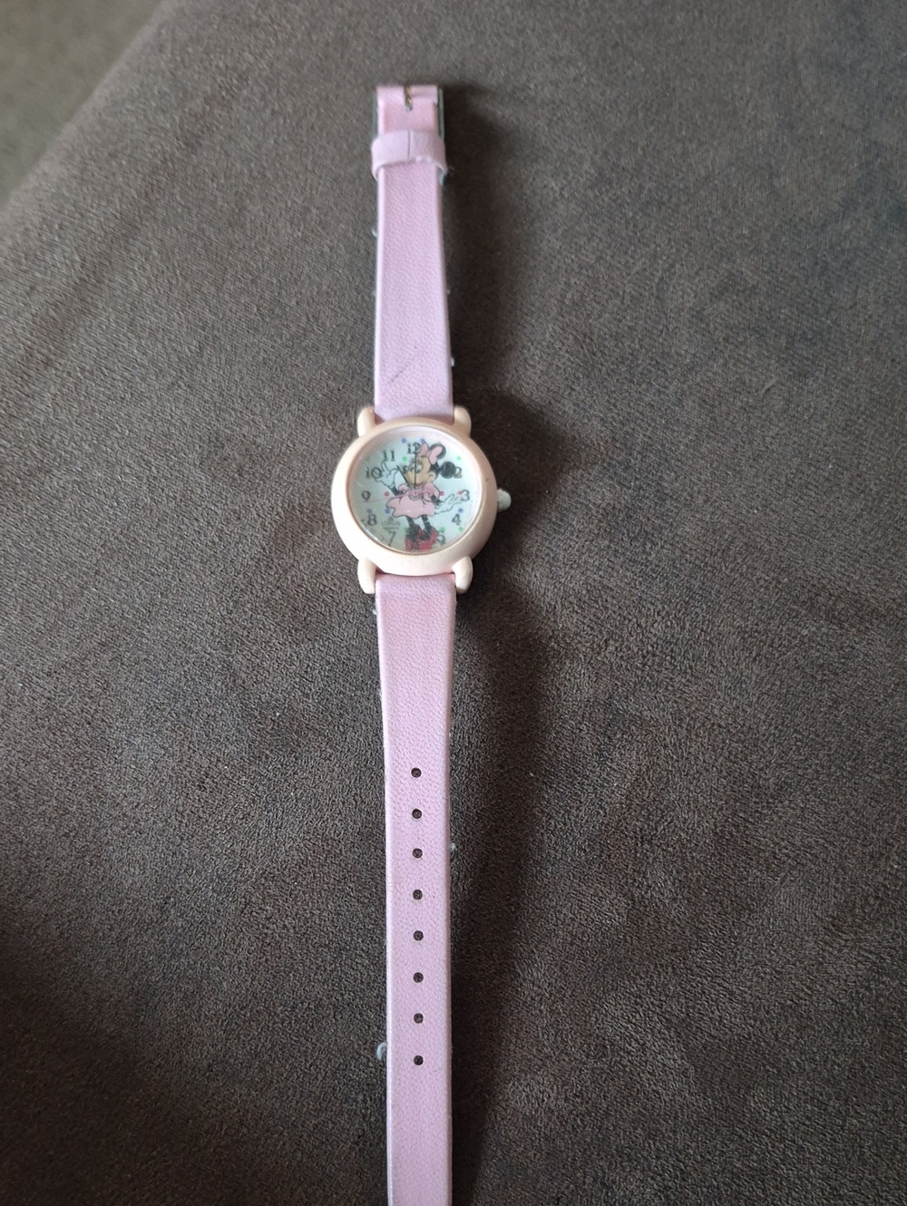Lorus Pink Minnie Mouse Girls' Analog Watch - Lorus
